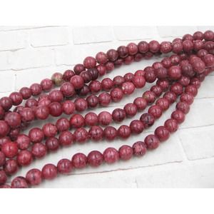 Burgundy Red Crazy Agate 8mm Round Beads Full Strand Jewelry Making Supplies